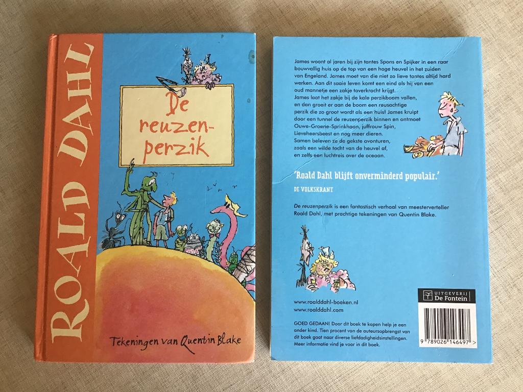 De reuzenperzik door Roald Dahl, Boeken, Ophalen of Verzenden, Gelezen, Fictie algemeen