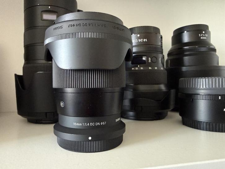 Sigma 16mm F/1.4 DC DN Contemporary Nikon Z, Audio, Tv en Foto, Fotografie | Lenzen en Objectieven, Zo goed als nieuw, Groothoeklens