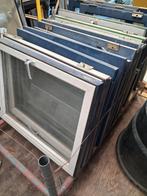 Hardhouten ramen met enkelglas 80x98cm bxh., Ophalen of Verzenden, Gebruikt