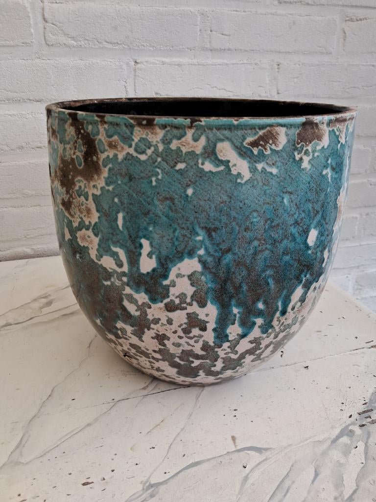 Bloempot voor binnen, Ophalen, Overige kleuren, Aardewerk of Porselein, Minder dan 50 cm