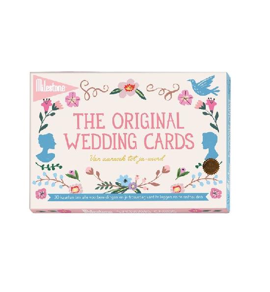 Milestone Mijlpaalkaartenbox Trouwen - NL- 30 Stuks - NIEUW, Ophalen of Verzenden, Nieuw, Feestartikel, Verjaardag