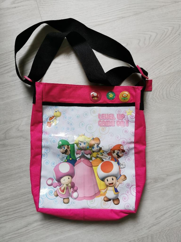 Super Mario Level Up schouder tas, Ophalen of Verzenden, Zo goed als nieuw