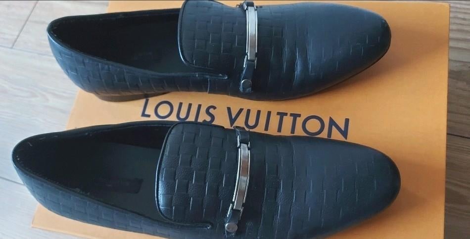 Louis Vuitton heren instappers - Maat 43, Loafers, Zwart, Ophalen of Verzenden, Louis Vuitton