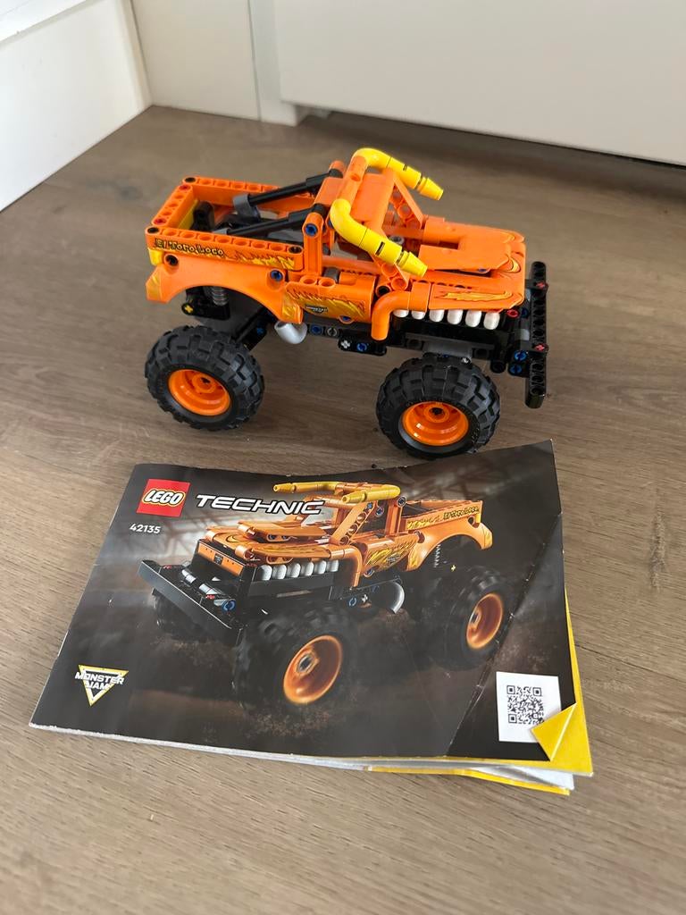 Lego Technic 42135 Monster Jam El Toro Loco, Ophalen, Lego, Zo goed als nieuw, Complete set