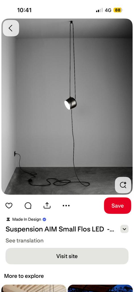 Flos aim vloerlamp dimbaar, Gebruikt, 200 cm of meer, Overige materialen, Ophalen of Verzenden