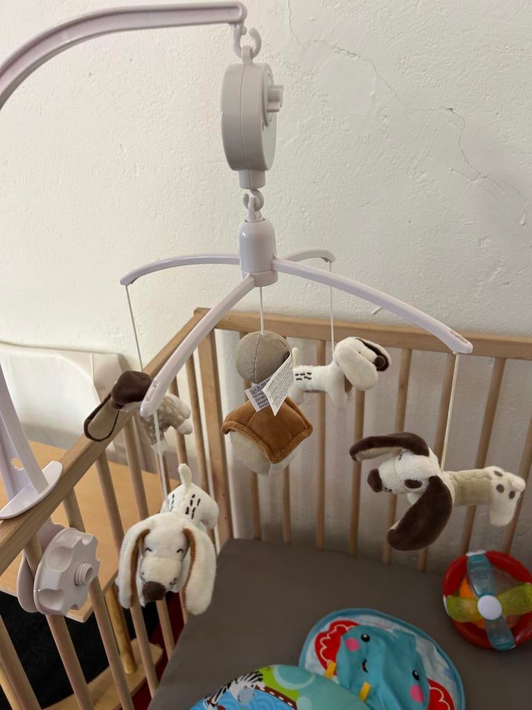 Prenatal Muziekmobiel met schattige honden, Ophalen of Verzenden, Gebruikt, Mobiel, Met geluid