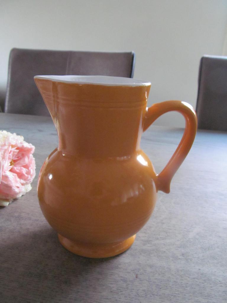 Emile Henry France Kan 0,5 liter Oker Geel, Huis en Inrichting, Keuken | Servies, Overige typen, Ophalen of Verzenden, Zo goed als nieuw