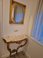 Brocante / vintage sidetable  inclusief spiegel, Huis en Inrichting, Tafels | Kaptafels, Ophalen, 50 tot 100 cm, Minder dan 100 cm