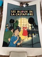 Kuifje poster Les Bijoux de la Castafiore 60x80cm, Ophalen of Verzenden, A1 t/m A3, Film en Tv, Rechthoekig Staand