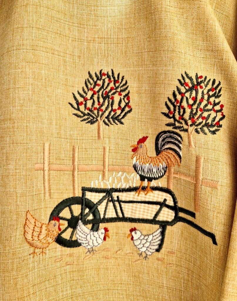 Super hoge kwaliteit vintage trachten geborduurde blouse, Ophalen of Verzenden, Zo goed als nieuw, Maat 46/48 (XL) of groter, Beige