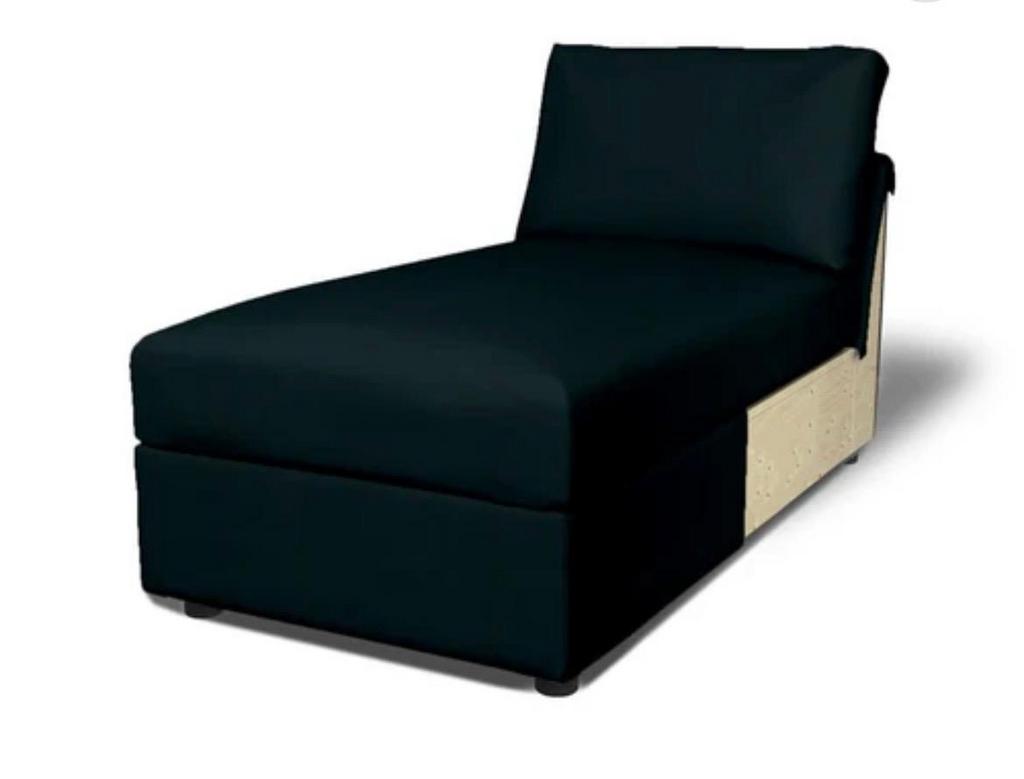 Vimle Chaise longue hoes met dikke armleuning, Huis en Inrichting, Ophalen, Eenpersoons, 100 tot 125 cm, Nieuw