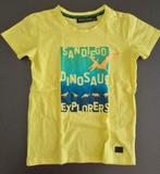Geel T-shirt Orange Stars met dinosaurus print maat 128, Kinderen en Baby's, Kinderkleding | Maat 128, Gebruikt, Ophalen of Verzenden