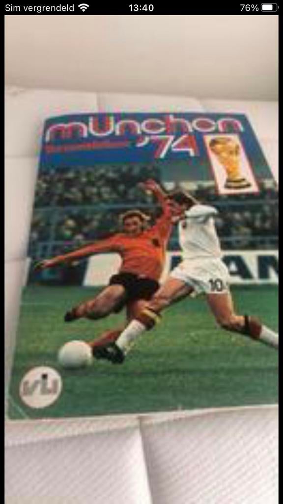 Panini vanderhout munchen 1974, Verzamelen, Sportartikelen en Voetbal, Ophalen of Verzenden, Gebruikt, Buitenlandse clubs, Poster, Plaatje of Sticker