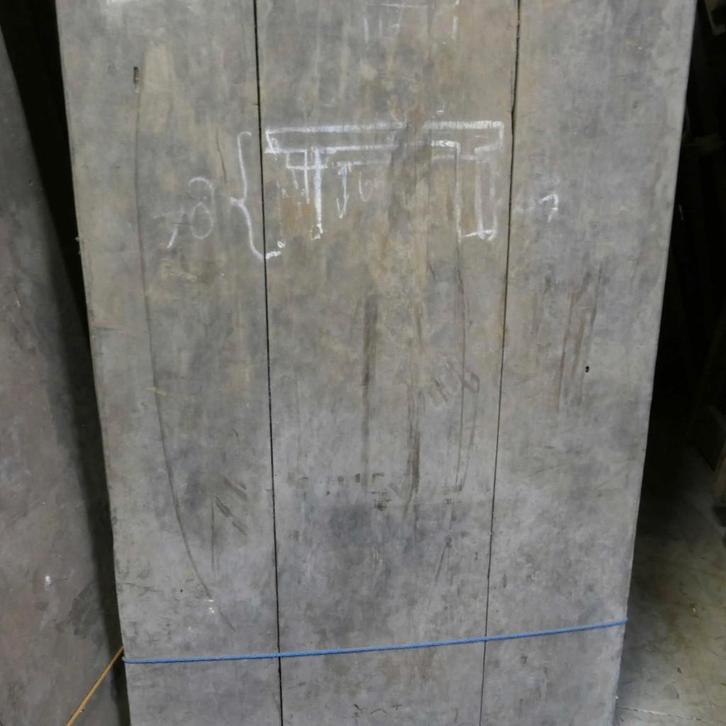 Kleine smalle antieke tafel TQ64 landelijke teak hout 146x67, Antiek en Kunst, Antiek | Meubels | Tafels, Ophalen of Verzenden