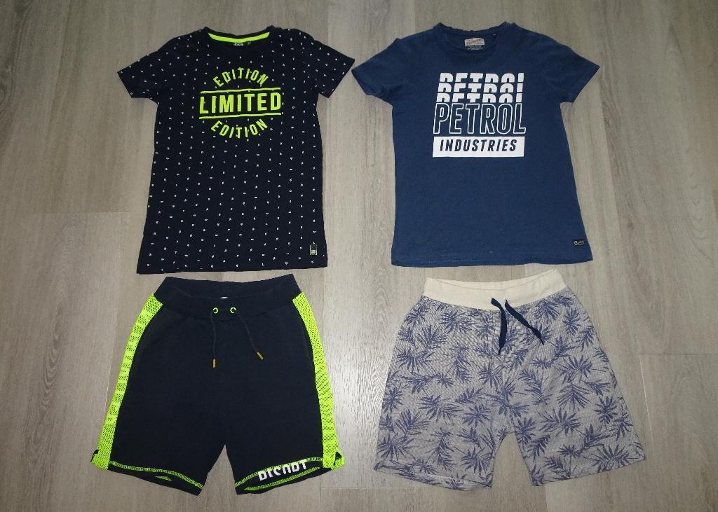 2 leuke jongens zomersetjes (Name-it / Petrol) mt 158, Kinderen en Baby's, Kinderkleding | Maat 158, Ophalen of Verzenden, Zo goed als nieuw