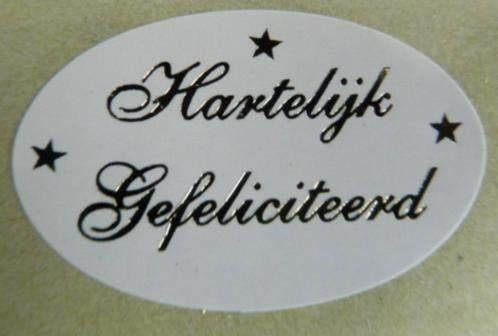 Verjaardag # 20 stickers Hartelijk Gefeliciteerd, Hobby en Vrije tijd, Ophalen of Verzenden, Nieuw, Meerdere stickers