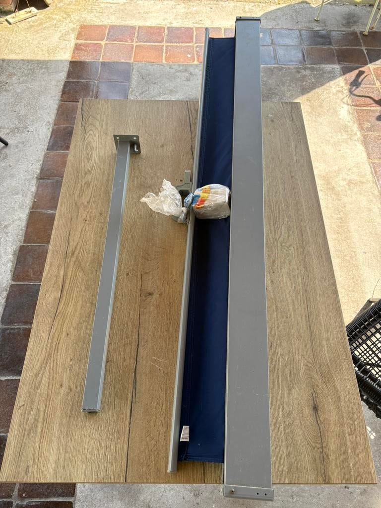 Windscherm/luifel, oprolbaar, Tuin en Terras, Ophalen of Verzenden, Zo goed als nieuw, Composiet