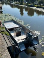 Aluminium boot met buitenboordmotor, 10 tot 30 pk, Gebruikt, Aluminium, Ophalen of Verzenden