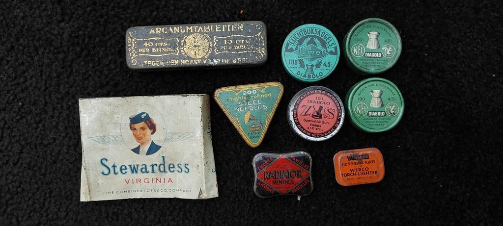 Vintage blikjes voor verzamelaar - Diverse merken, Verzamelen, Ophalen of Verzenden
