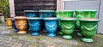De originele geglazuurde anduze vazen afkomstig Frankrijk., Tuin en Terras, Ophalen, Nieuw, Overige materialen, Balkon