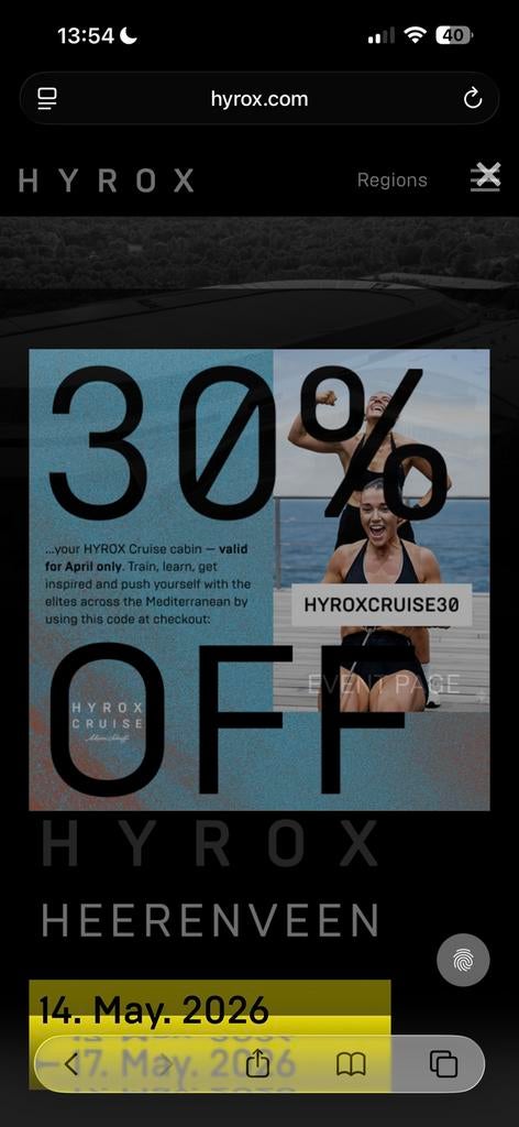 GEZOCHT: HYROX MIXED DOUBLES HEEREVEEN, Ophalen of Verzenden, Zo goed als nieuw