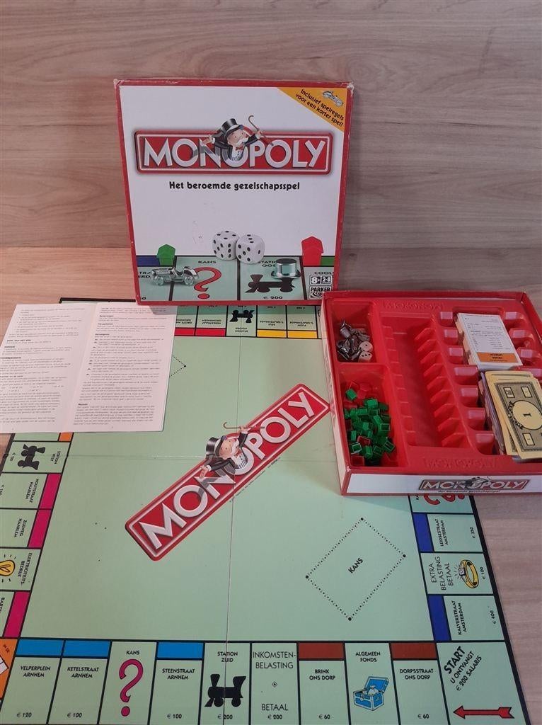 Monopoly het beroemde gezelschapspel - s5719, Verzenden, Zo goed als nieuw