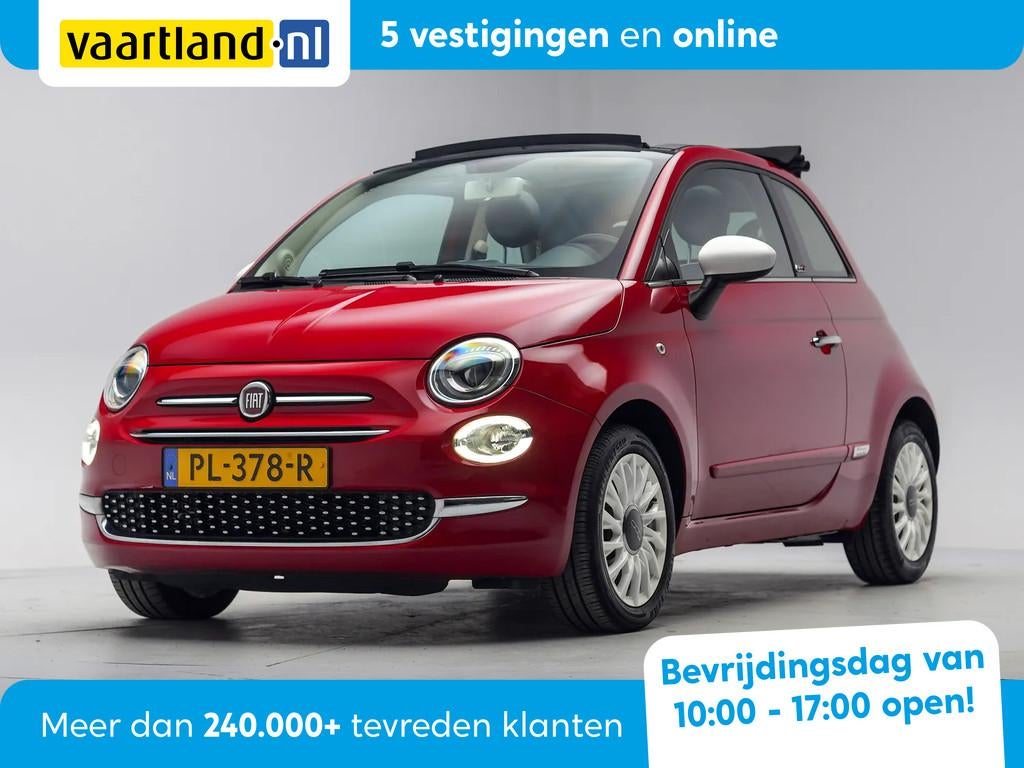 Fiat 500C 0.9 TwinAir Turbo Lounge [ Navi Airco LMV ], 945 kg, Gebruikt, 31 €/maand, Cabriolet