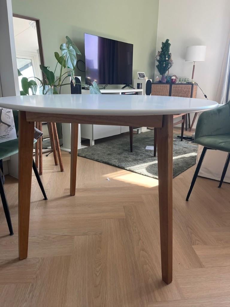 Eettafel, Ophalen, Gebruikt, 50 tot 100 cm, Rond