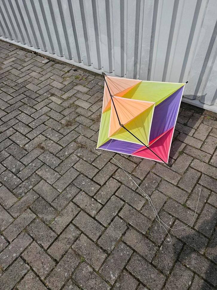 Kleurrijke Vlieger - Faset Design, Sport en Fitness, Vliegeren, Gebruikt, Vlieger, Tweelijns, Ophalen of Verzenden