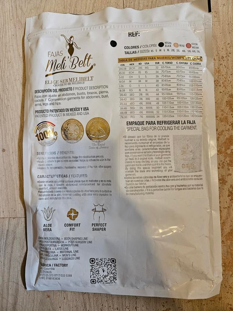 MeliBelt Compressiepak - Maat S, Kleding | Dames, Ondergoed en Lingerie, Body of Korset, Zwart, Ophalen of Verzenden