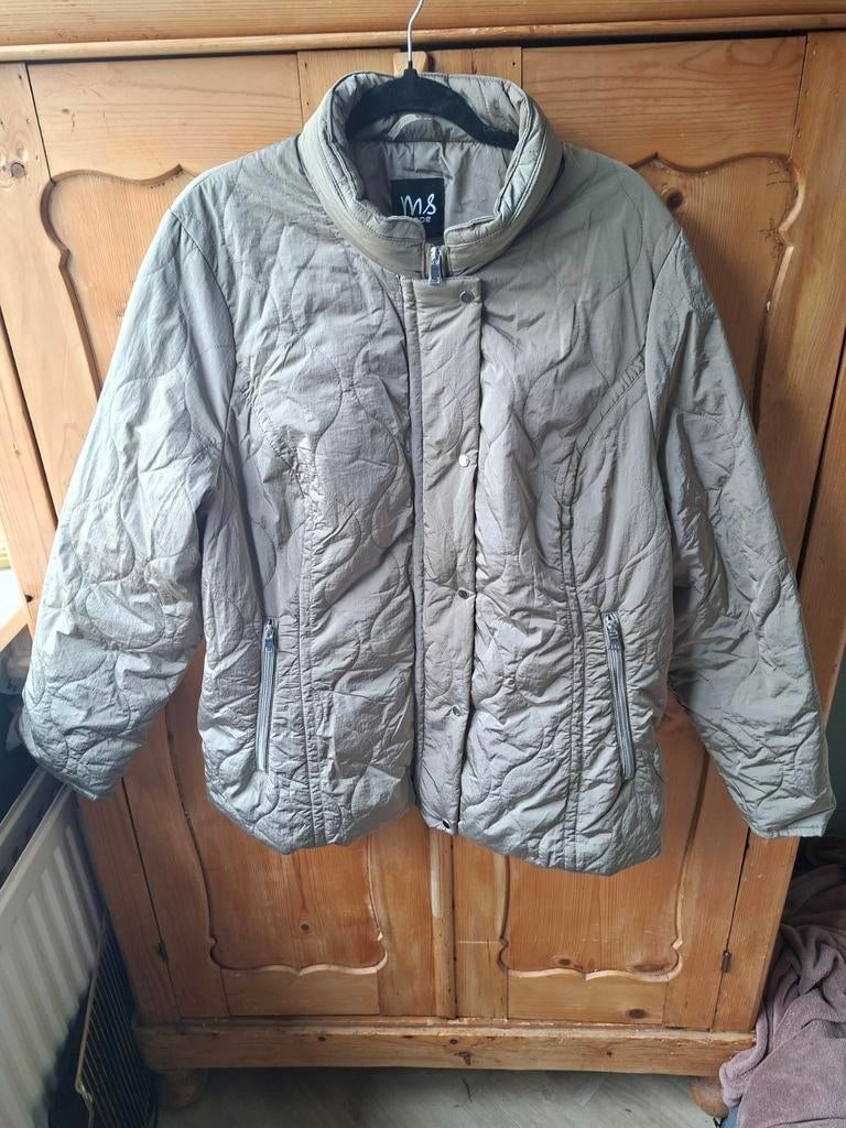 Nieuwe jas MS Mode maat 54, Kleding | Dames, Grote Maten, Beige, Nieuw, Ophalen of Verzenden, Jas of Mantel