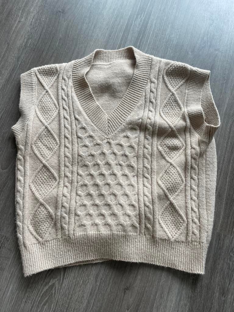 Beige spencer/gilet maat M, Ophalen of Verzenden, Zo goed als nieuw, Maat 38/40 (M), Beige