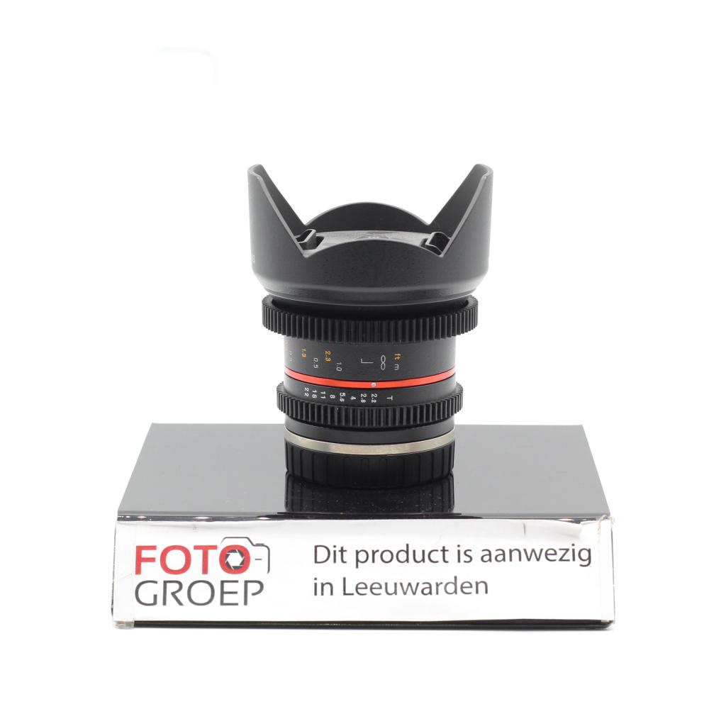 Samyang 12mm T2.2 CINE (NSC) VIDEO ( Canon M ), Groothoek Fisheye-lens, Leeuwarden@foto-groep.nl, Samyang, Ophalen of Verzenden