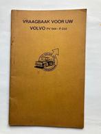 Vraagbaak Volvo PV 544 - P 210      1958 - 1964, Ophalen of Verzenden