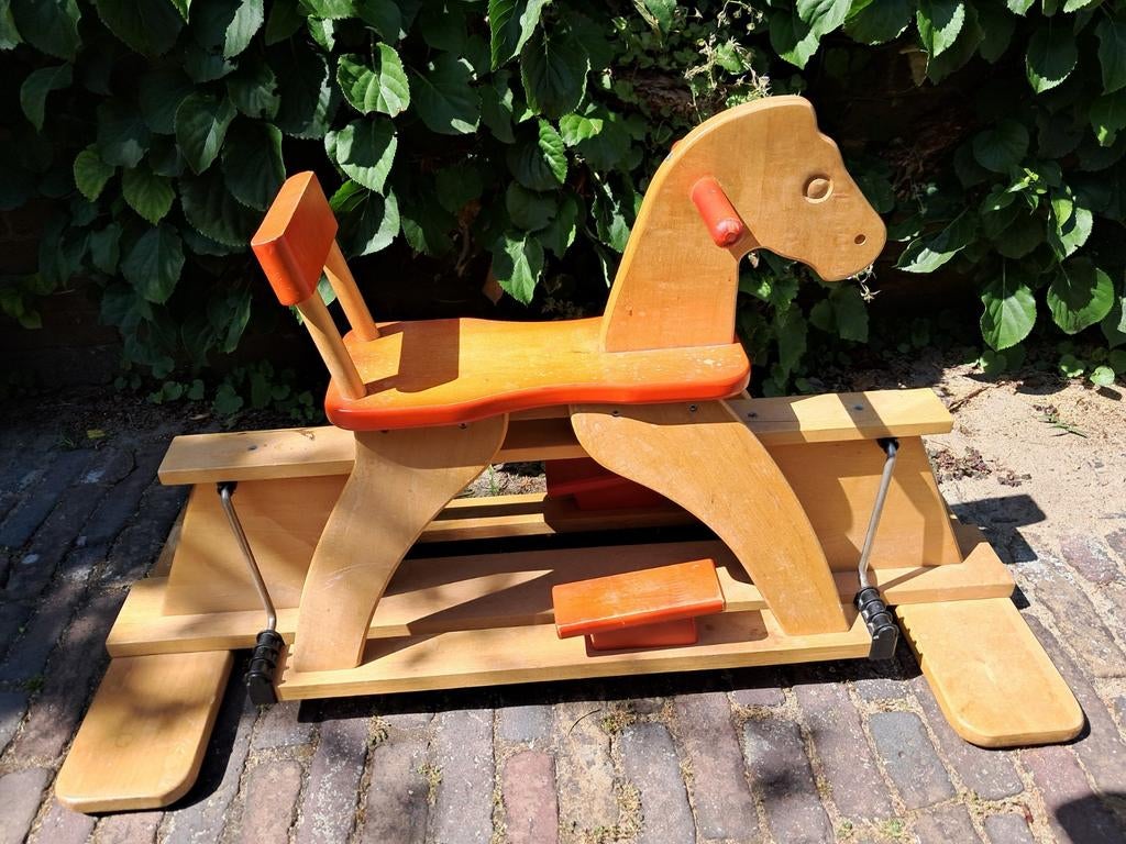 Houten hobbelpaard, Kinderen en Baby's, Speelgoed | Hobbelfiguren, Ophalen