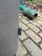 Gelderland 4800 Henk Vos Taupe leer, fauteuil zgan, Ophalen, Metaal, 75 tot 100 cm, Zo goed als nieuw