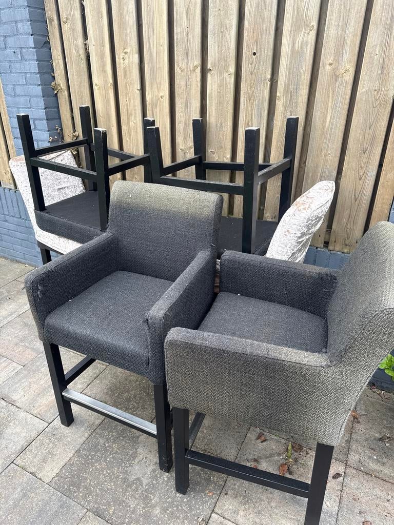 Barkrukken 6 stuks, Ophalen, Gebruikt, Vijf, Zes of meer stoelen, Stof