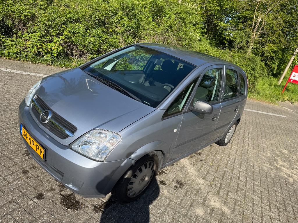 Opel Meriva 1.6 16V 2004 Grijs, Auto's, Opel, 4 cilinders, 100 pk, Trekhaak, Origineel Nederlands