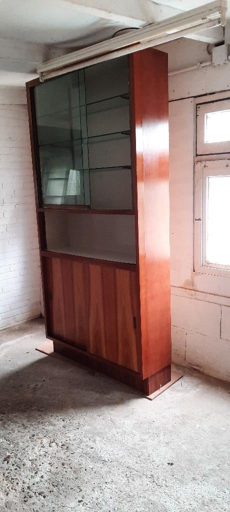super mooie retro bakkerij winkel wandkast  1958 met vitrine, Ophalen, Glas, 200 cm of meer, Minder dan 150 cm