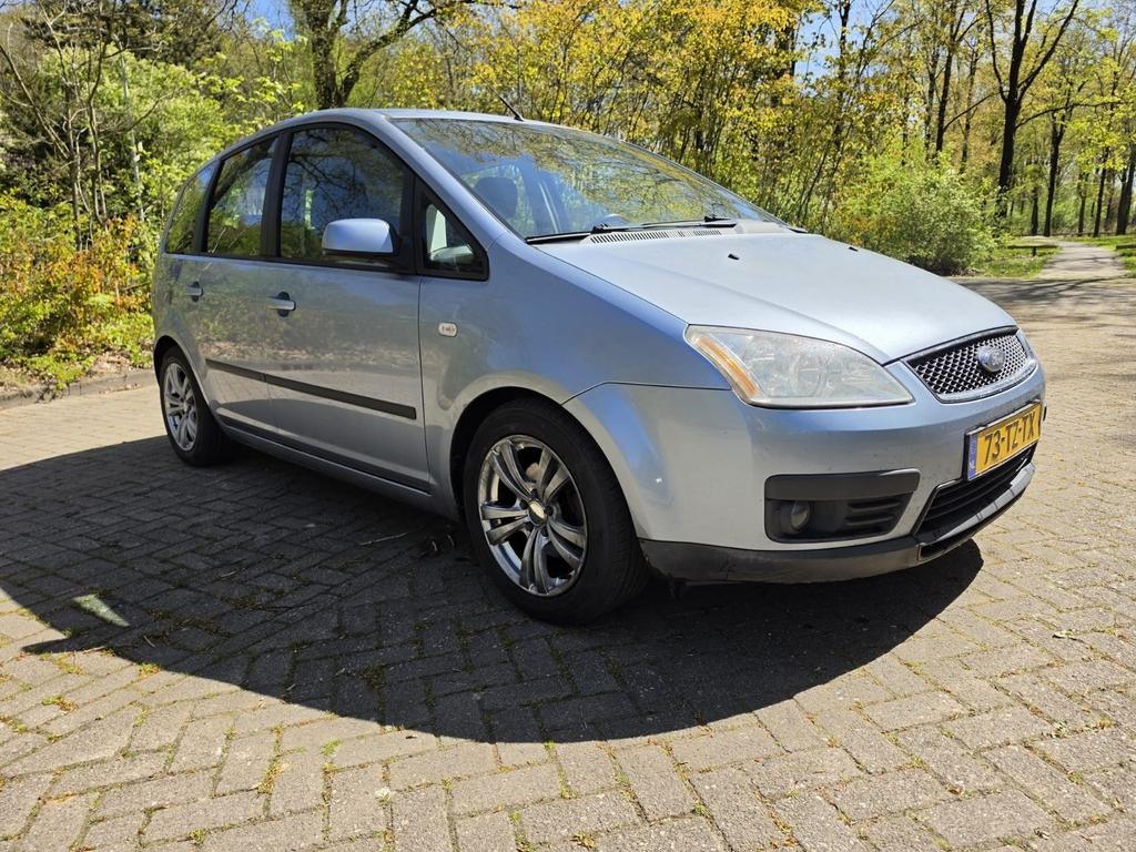 Ford C-Max 1.6 74KW 2007 Blauw,  Airco en trekhaak., Auto's, Ford, Voorwielaandrijving, 1596 cc, 4 cilinders, Blauw