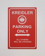 Kreidler parking only rood reclamebord van metaal wandbord, Reclamebord, Info@deconoord.nl, Deco Noord, Nieuw
