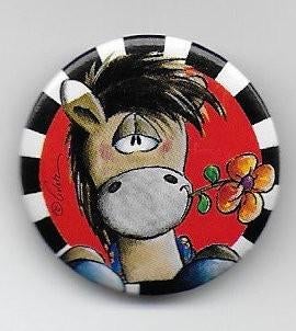 Pi23 button paard, Verzamelen, Speldjes, Pins en Buttons, Ophalen of Verzenden, Zo goed als nieuw, Overige onderwerpen