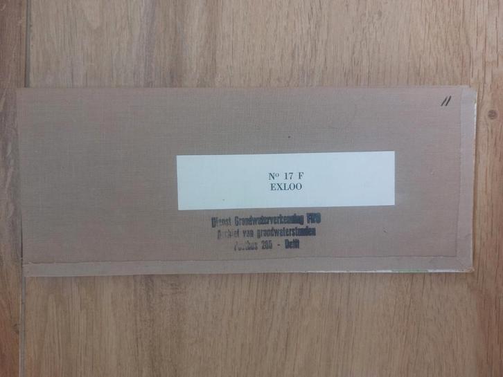 17F Exloo Odoorn Valthe Ees Klijndijk Stafkaart uit 1975, Boeken, Atlassen en Landkaarten, Zo goed als nieuw, Landkaart, Nederland