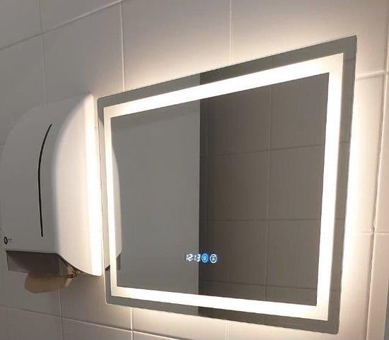 LED verlichting spiegel 60*80cm of 50*70cm, Nieuw, Ophalen of Verzenden, 75 tot 100 cm, Minder dan 100 cm