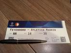 Ticket feyenoord - atletico Madrid, Ophalen of Verzenden, Feyenoord