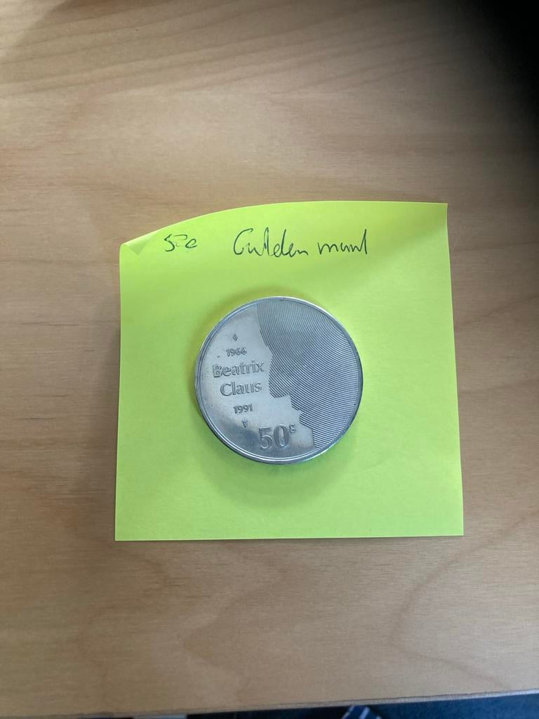 50 Gulden munt Beatrix Claus 1991, Postzegels en Munten, Munten | Nederland, Koningin Beatrix, Zilver, Ophalen of Verzenden, Losse munt