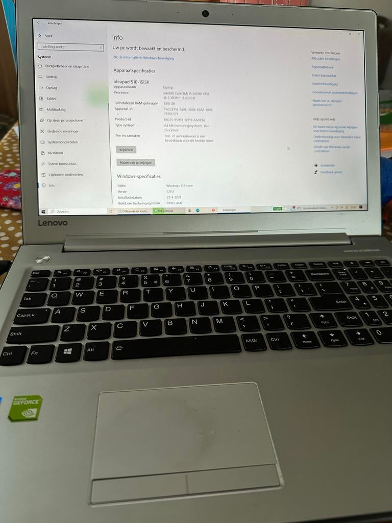 Lenovo Ideapad 510-15ISK laptop, Computers en Software, Windows Laptops, Ophalen, Gebruikt, 2 tot 3 Ghz, Lenovo .