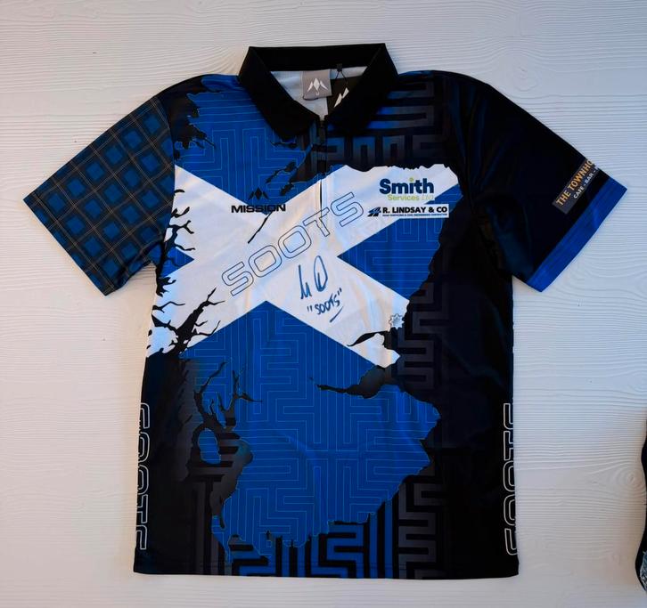Sportmemorabilia, Darts, Alan Soutar, gesigneerd, Verzamelen, Sportartikelen en Voetbal, Zo goed als nieuw, Shirt, Overige sporten