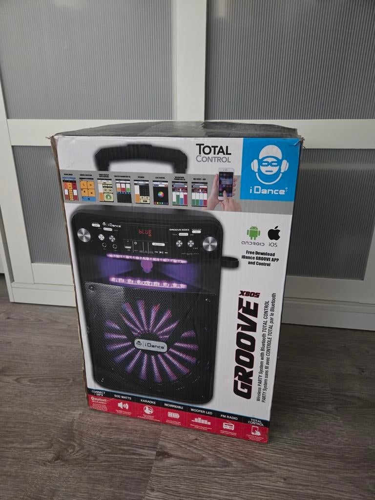 iDance Groove 200 Karaoke Speaker, Ophalen of Verzenden, Gebruikt, Complete set