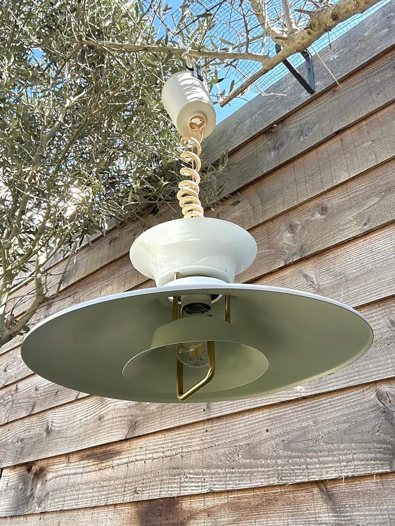 Zweedse hanglamp Belid, zg Lotus/Ufolamp/Schalenlamp, Huis en Inrichting, Ophalen of Verzenden, Zo goed als nieuw